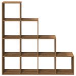 Casa si Gradina - Mobilier - Biblioteci si rafturi - Biblioteci - Biblioteca/separator 4 niveluri stejar 131,5x29x131,5 cm lemn - Infinity.ro