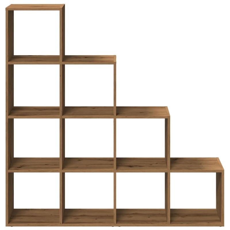 Casa si Gradina - Mobilier - Biblioteci si rafturi - Biblioteci - Biblioteca/separator 4 niveluri stejar 131,5x29x131,5 cm lemn - Infinity.ro