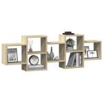 Casa si Gradina - Mobilier - Biblioteci si rafturi - Rafturi - Raft de perete, stejar sonoma, 129x18x42 cm, lemn prelucrat - Infinity.ro