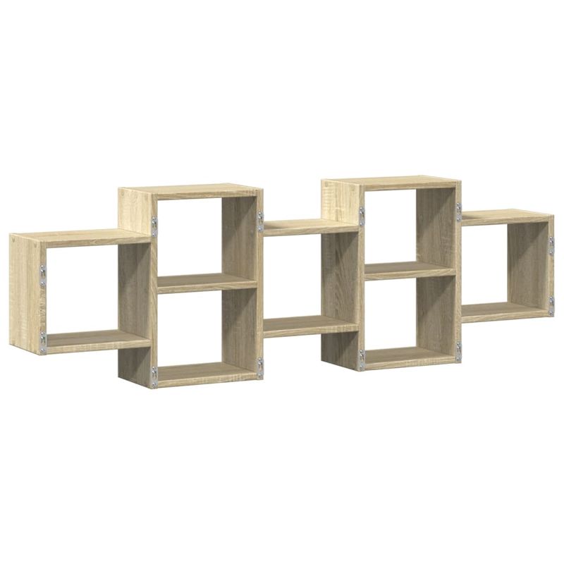Casa si Gradina - Mobilier - Biblioteci si rafturi - Rafturi - Raft de perete, stejar sonoma, 129x18x42 cm, lemn prelucrat - Infinity.ro