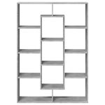 Casa si Gradina - Mobilier - Biblioteci si rafturi - Biblioteci - Biblioteca, gri beton, 102x29x143 cm, lemn prelucrat - Infinity.ro