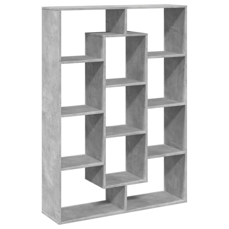 Casa si Gradina - Mobilier - Biblioteci si rafturi - Biblioteci - Biblioteca, gri beton, 102x29x143 cm, lemn prelucrat - Infinity.ro