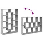 Casa si Gradina - Mobilier - Biblioteci si rafturi - Biblioteci - Biblioteca, gri beton, 102x29x143 cm, lemn prelucrat - Infinity.ro