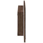 Casa si Gradina - Mobilier - Mobilier baie - Oglinzi baie - Oglinda de baie LED, stejar maro, 60x8,5x38 cm lemn prelucrat - Infinity.ro