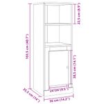 Casa si Gradina - Mobilier - Comode si corpuri - Corpuri bucatarie - Dulap inalt, lemn vechi, 36x35,5x103,5 cm, lemn prelucrat - Infinity.ro