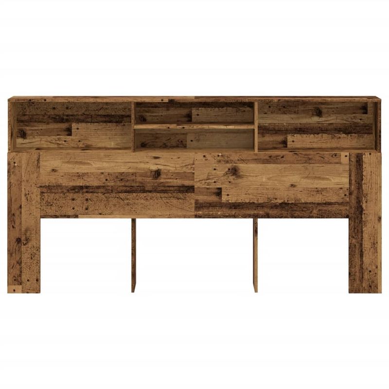 Casa si Gradina - Mobilier - Paturi si accesorii - Accesorii paturi - Tablie pat cu dulap, lemn vechi 200x19x103,5 cm lemn prelucrat - Infinity.ro