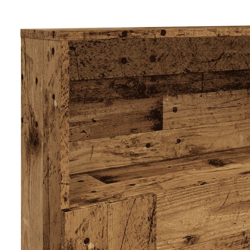 Casa si Gradina - Mobilier - Paturi si accesorii - Accesorii paturi - Tablie pat cu dulap, lemn vechi 200x19x103,5 cm lemn prelucrat - Infinity.ro