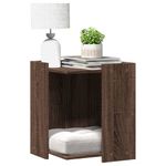 Petshop - Accesorii petshop - Jucarii animale - Ansambluri de joaca - Cutie litiera pisici stejar maro 42x42x51 cm lemn prelucrat - Infinity.ro