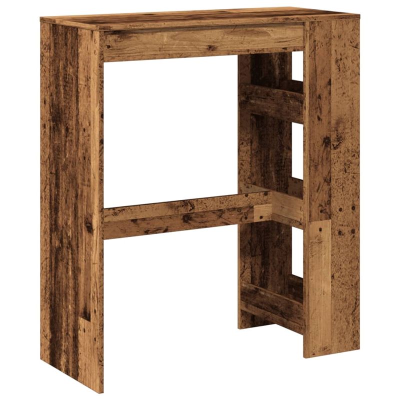 Casa si Gradina - Mobilier - Mese si birouri - Mese bucatarie si dining - Masa bar cu rafturi, lemn vechi, 90x40x103,5 cm, lemn prelucrat - Infinity.ro