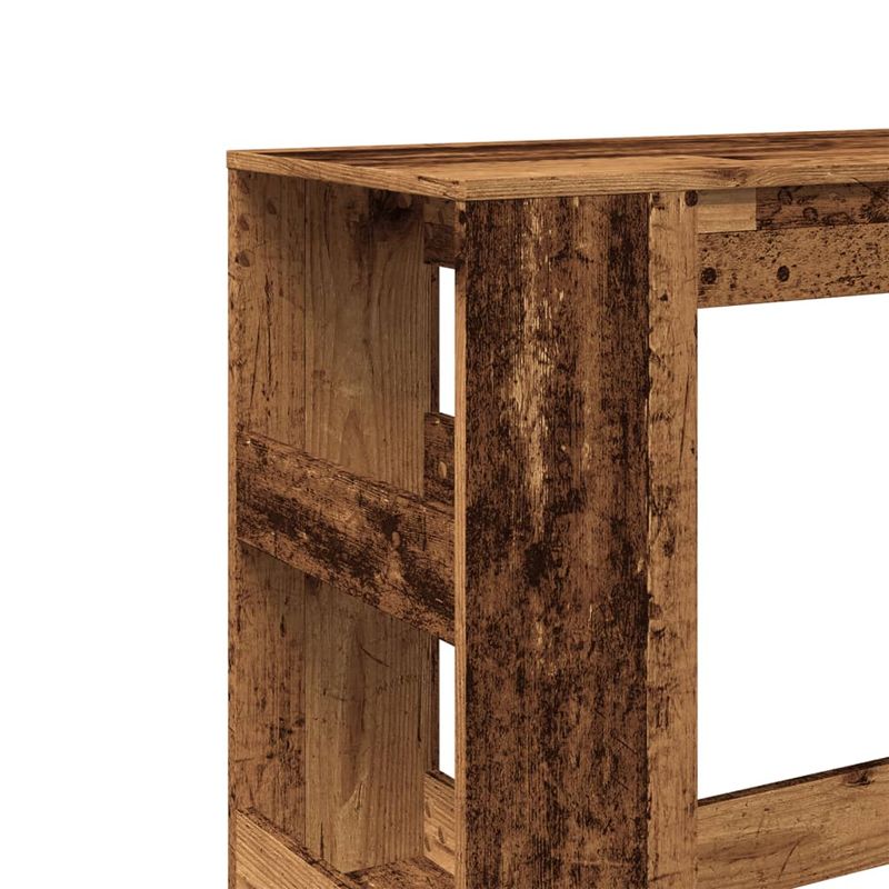 Casa si Gradina - Mobilier - Mese si birouri - Mese bucatarie si dining - Masa bar cu rafturi, lemn vechi, 90x40x103,5 cm, lemn prelucrat - Infinity.ro