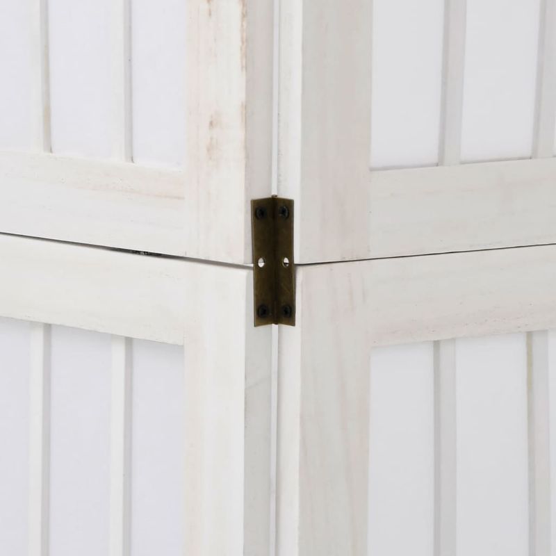 Casa si Gradina - Decoratiuni - Pereti despartitori si paravane - Paravan camera 5 panouri, alb, lemn masiv paulownia - Infinity.ro