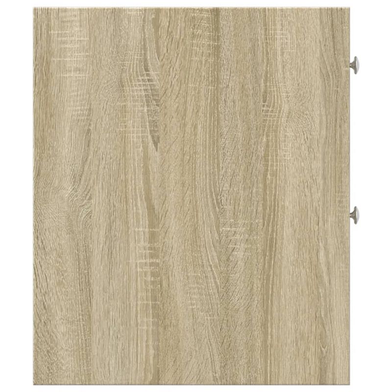 Casa si Gradina - Mobilier - Dulapuri si sifoniere - Dulapuri - Dulap de baie ingust cu roti, stejar sonoma, lemn prelucrat - Infinity.ro