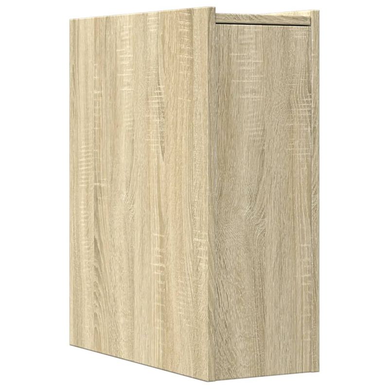 Casa si Gradina - Mobilier - Dulapuri si sifoniere - Dulapuri - Dulap de baie ingust cu roti, stejar sonoma, lemn prelucrat - Infinity.ro