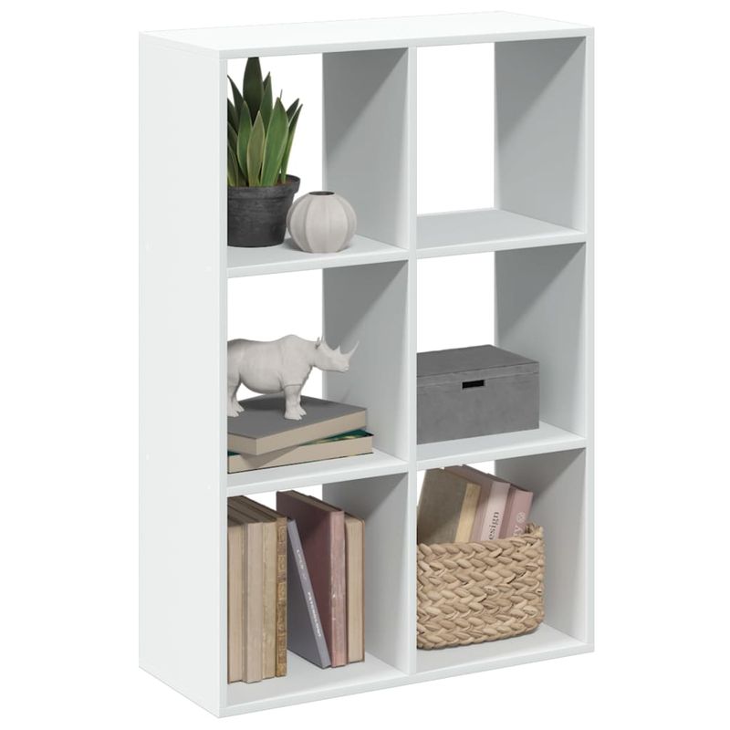 Casa si Gradina - Mobilier - Biblioteci si rafturi - Biblioteci - Biblioteca/separator camera alb 69,5x29x103,5 cm lemn prelucrat - Infinity.ro