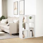 Casa si Gradina - Mobilier - Biblioteci si rafturi - Biblioteci - Biblioteca/separator camera alb 69,5x29x103,5 cm lemn prelucrat - Infinity.ro