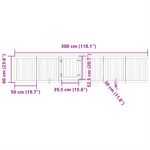 Petshop - Accesorii petshop - Culcusuri si custi - Tarcuri si colivii - Poarta caini pliabila cu usa 6 panouri maro, 300 cm, lemn plop - Infinity.ro