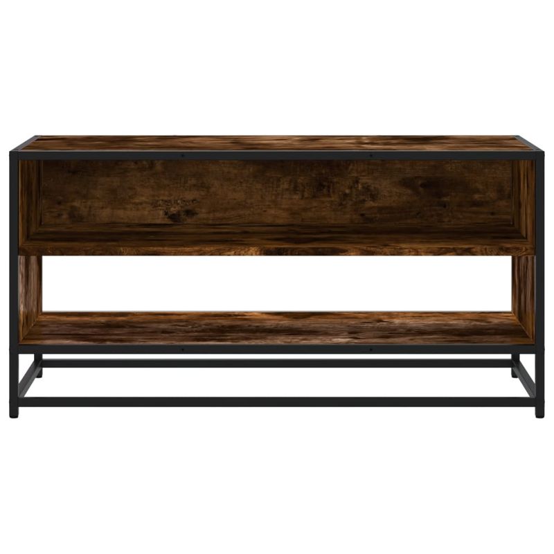 Casa si Gradina - Mobilier - Comode si corpuri - Comode - Comoda TV, stejar fumuriu, 91x40x46 cm lemn prelucrat si metal - Infinity.ro