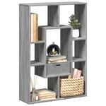 Casa si Gradina - Mobilier - Biblioteci si rafturi - Biblioteci - Biblioteca, gri sonoma, 63x20x90 cm, lemn prelucrat - Infinity.ro