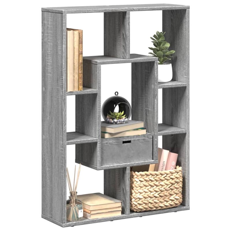 Casa si Gradina - Mobilier - Biblioteci si rafturi - Biblioteci - Biblioteca, gri sonoma, 63x20x90 cm, lemn prelucrat - Infinity.ro