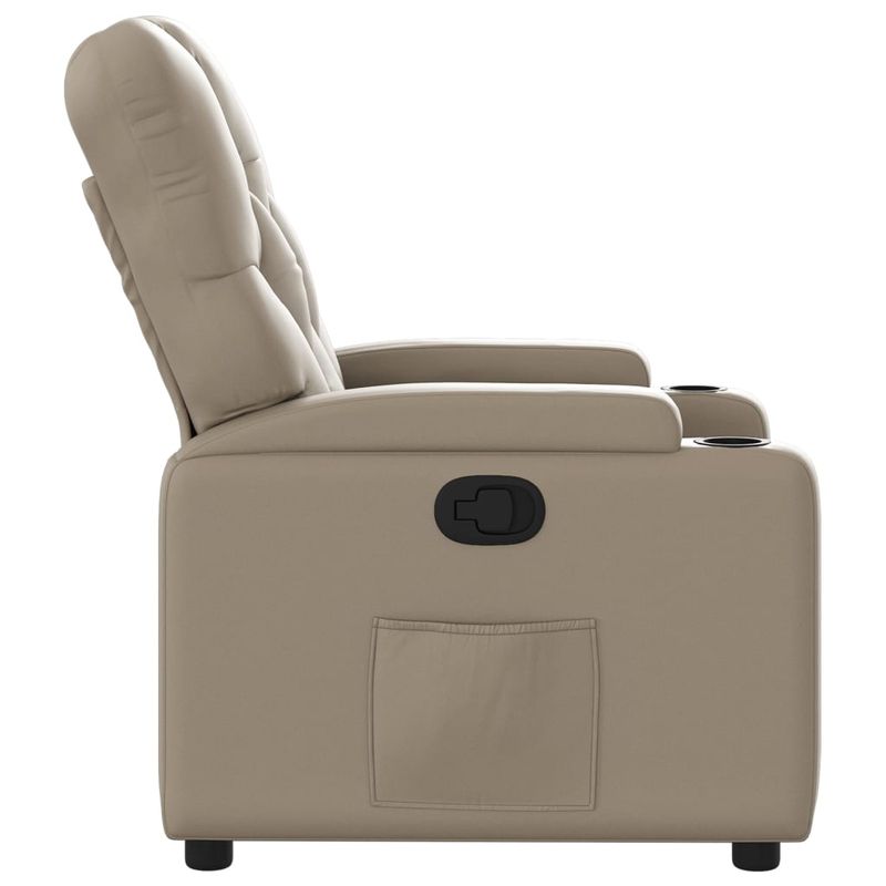 Casa si Gradina - Mobilier - Scaune si fotolii - Fotolii - Fotoliu rabatabil, cappuccino, piele ecologica - Infinity.ro