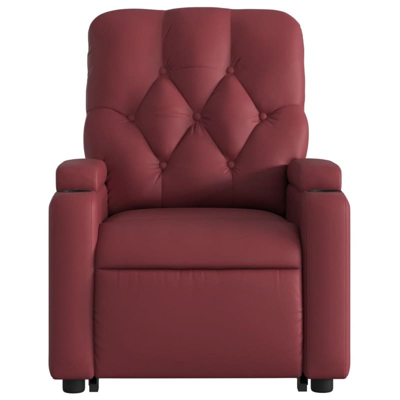 Casa si Gradina - Mobilier - Scaune si fotolii - Fotolii - Fotoliu rabatabil electric cu ridicare, rosu vin - Infinity.ro