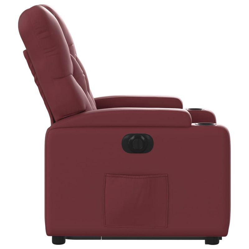 Casa si Gradina - Mobilier - Scaune si fotolii - Fotolii - Fotoliu rabatabil electric cu ridicare, rosu vin - Infinity.ro