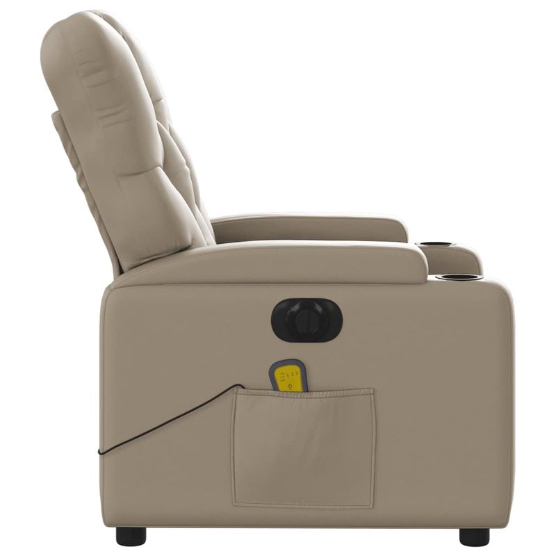 Ingrijire personala si Cosmetice - Sanatate si wellness - Articole wellness - Fotolii de masaj - Fotoliu electric masaj rabatabil, cappuccino, piele ecologica - Infinity.ro