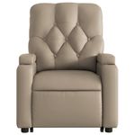 Casa si Gradina - Mobilier - Scaune si fotolii - Fotolii - Fotoliu rabatabil electric cu ridicare, cappuccino - Infinity.ro