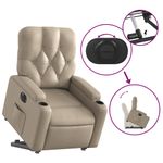 Casa si Gradina - Mobilier - Scaune si fotolii - Fotolii - Fotoliu rabatabil electric cu ridicare, cappuccino - Infinity.ro