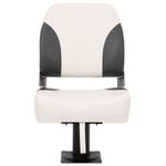 Auto si Moto - Ambarcatiuni - Piese pentru ambarcatiuni - Set scaun pliabil de barca, 2 piese, spatar mic/centura fixare, model cu piedestal - Infinity.ro