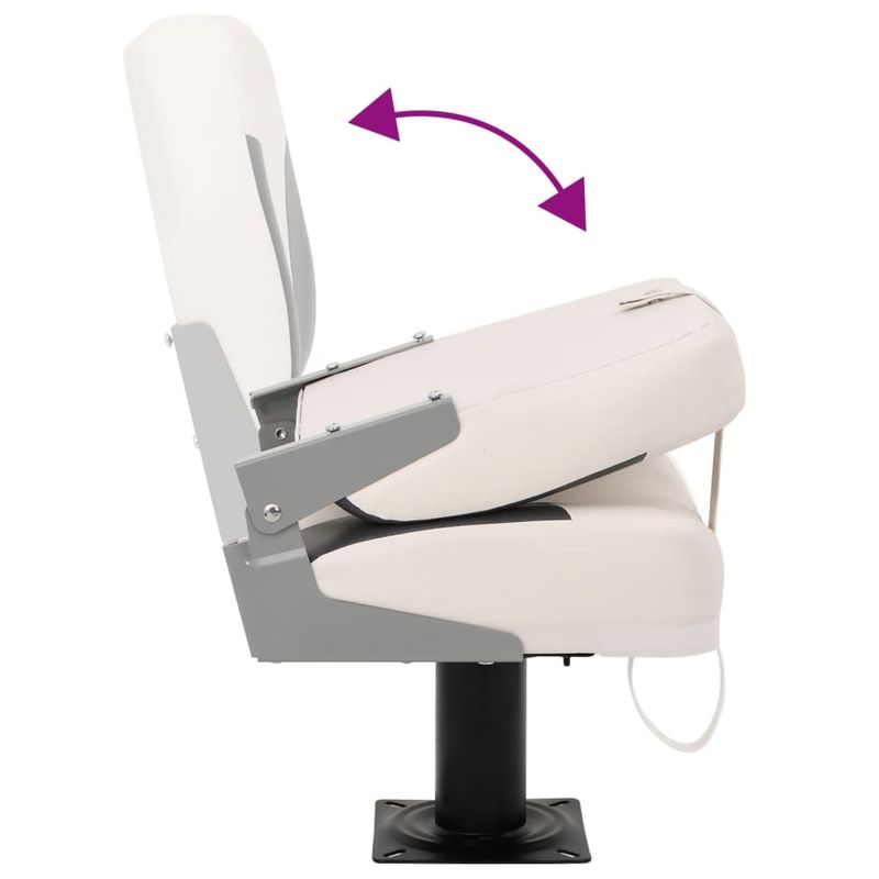 Auto si Moto - Ambarcatiuni - Piese pentru ambarcatiuni - Set scaun pliabil de barca, 2 piese, spatar mic/centura fixare, model cu piedestal - Infinity.ro