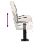 Auto si Moto - Ambarcatiuni - Piese pentru ambarcatiuni - Set scaun pliabil de barca, 2 piese, spatar mic/centura fixare, model cu piedestal reglabil - Infinity.ro