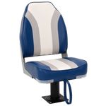 Auto si Moto - Ambarcatiuni - Piese pentru ambarcatiuni - Set cu scaun pentru barca, pliabil, 2 piese, spatar inalt, model cu piedestal - Infinity.ro