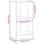 Casa si Gradina - Mobilier - Biblioteci si rafturi - Biblioteci - Biblioteca, lemn vechi, 40x24x76 cm, lemn prelucrat - Infinity.ro
