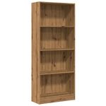 Casa si Gradina - Mobilier - Biblioteci si rafturi - Biblioteci - Biblioteca, stejar artizanal, 60x24x143 cm, lemn prelucrat - Infinity.ro