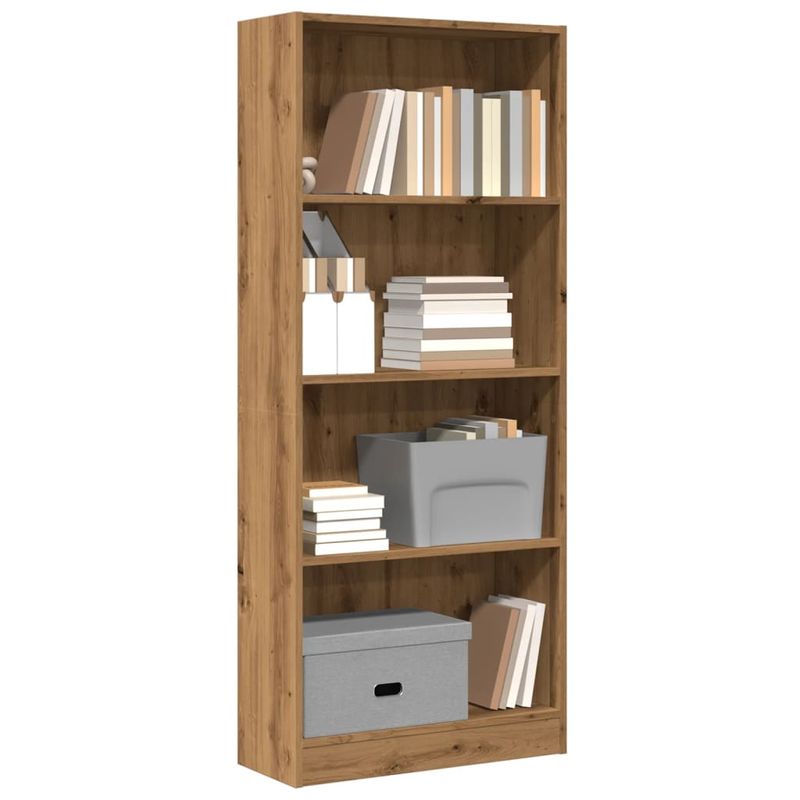 Casa si Gradina - Mobilier - Biblioteci si rafturi - Biblioteci - Biblioteca, stejar artizanal, 60x24x143 cm, lemn prelucrat - Infinity.ro