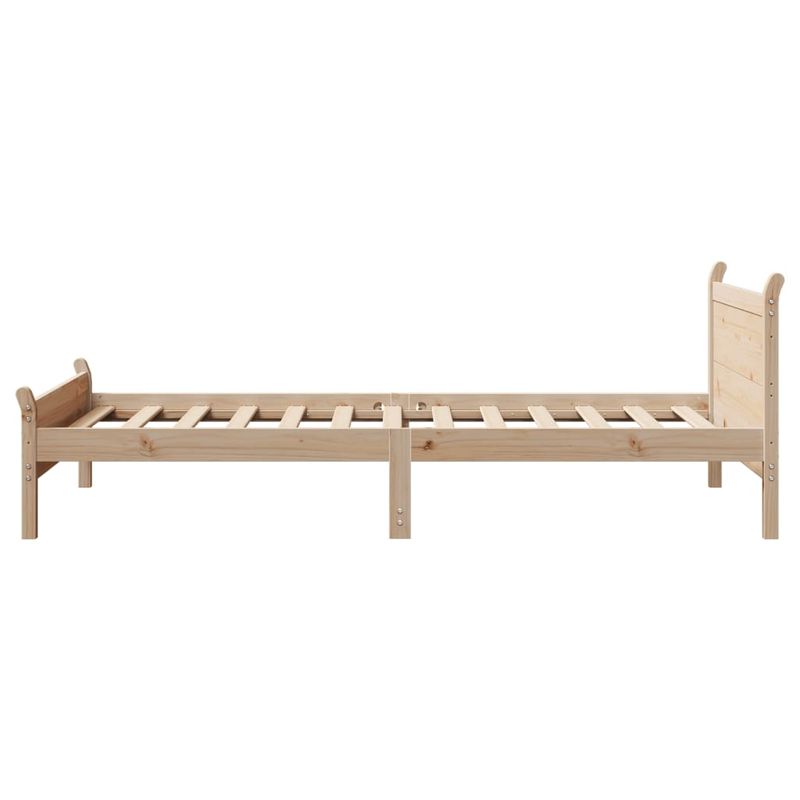 Casa si Gradina - Mobilier - Paturi si accesorii - Paturi - Cadru pat fara saltea, 100x200 cm, lemn masiv pin - Infinity.ro
