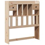 Casa si Gradina - Mobilier - Paturi si accesorii - Accesorii paturi - Tablie de pat cu depozitare, 100 cm, lemn masiv de pin - Infinity.ro