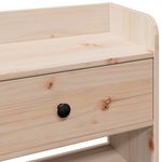 Casa si Gradina - Mobilier - Paturi si accesorii - Accesorii paturi - Tablie de pat cu depozitare, 100 cm, lemn masiv de pin - Infinity.ro