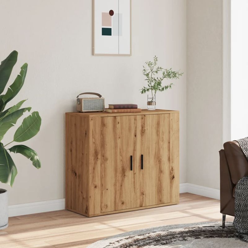 Casa si Gradina - Mobilier - Comode si corpuri - Comode - Dulap, stejar artizanal, 80x33x70 cm, lemn prelucrat - Infinity.ro