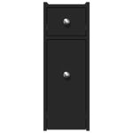 Casa si Gradina - Mobilier - Dulapuri si sifoniere - Dulapuri - Dulap de baie ingust cu roti, negru, lemn prelucrat - Infinity.ro