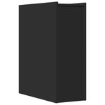Casa si Gradina - Mobilier - Dulapuri si sifoniere - Dulapuri - Dulap de baie ingust cu roti, negru, lemn prelucrat - Infinity.ro