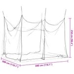 Sport si Outdoor - Camping - Accesorii camping si drumetii - Plasa tantari interior exterior 156 ochiuri negru 300x300x250cm - Infinity.ro