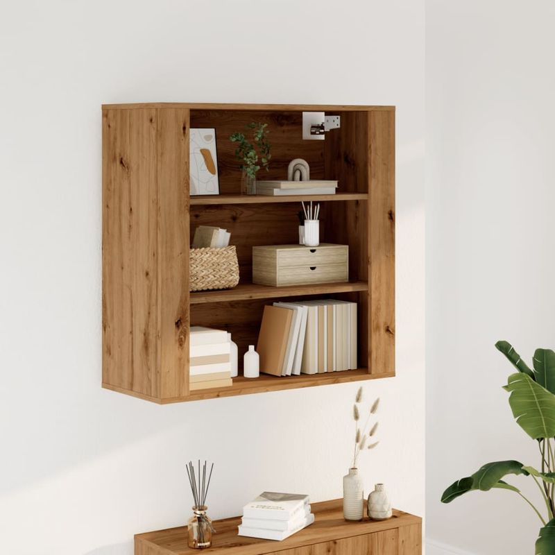 Casa si Gradina - Mobilier - Dulapuri si sifoniere - Dulapuri - Dulap de perete, stejar artizanal,80x33x80 cm, lemn prelucrat - Infinity.ro
