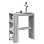 Casa si Gradina - Mobilier - Mese si birouri - Mese bucatarie si dining - Masa bar cu rafturi, gri sonoma, 90x40x103,5 cm, lemn prelucrat - Infinity.ro