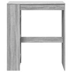 Casa si Gradina - Mobilier - Mese si birouri - Mese bucatarie si dining - Masa bar cu rafturi, gri sonoma, 90x40x103,5 cm, lemn prelucrat - Infinity.ro