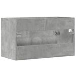 Casa si Gradina - Mobilier - Seturi de mobilier - Seturi baie - Dulap de chiuveta, gri beton, 80x38,5x46 cm, PAL - Infinity.ro