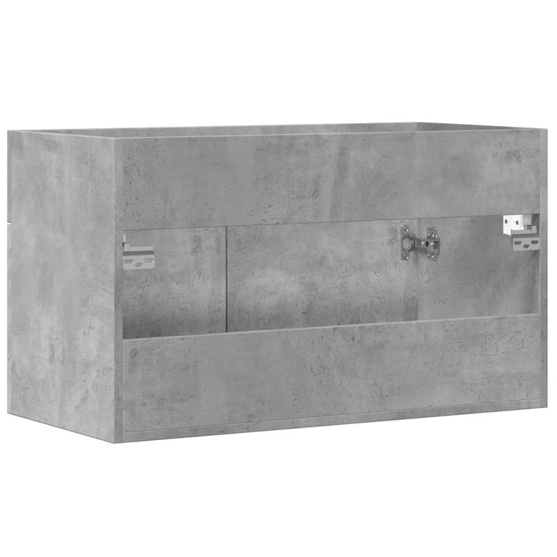 Casa si Gradina - Mobilier - Seturi de mobilier - Seturi baie - Dulap de chiuveta, gri beton, 80x38,5x46 cm, PAL - Infinity.ro
