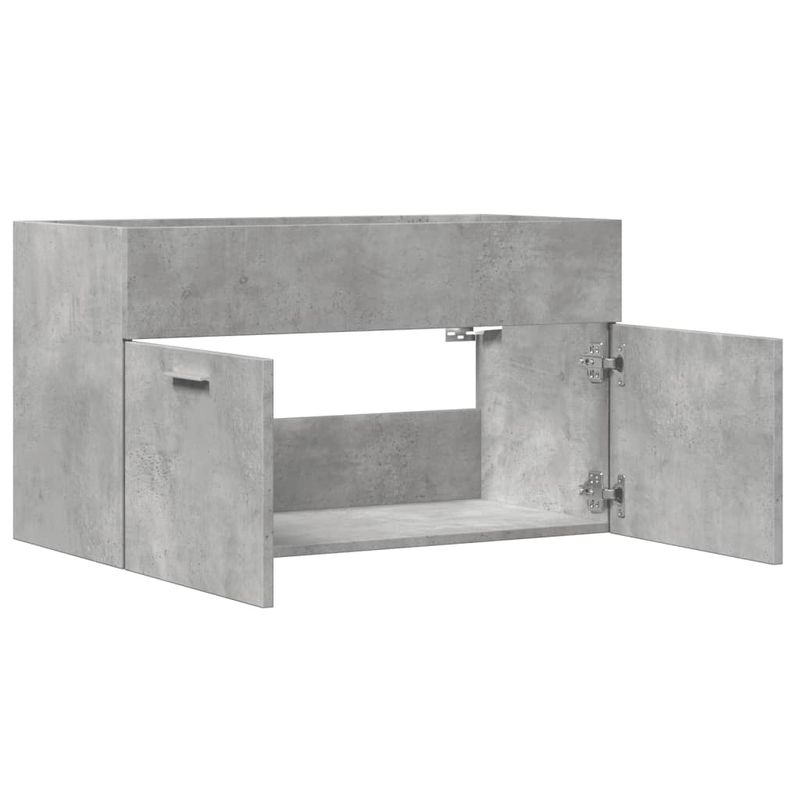 Casa si Gradina - Mobilier - Seturi de mobilier - Seturi baie - Dulap de chiuveta, gri beton, 80x38,5x46 cm, PAL - Infinity.ro