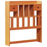 Casa si Gradina - Mobilier - Paturi si accesorii - Paturi - Pat biblioteca fara saltea maro ceruit 75x190 cm lemn masiv pin - Infinity.ro